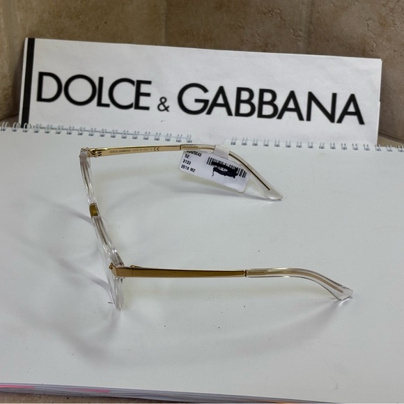 New Dolce & Gabbana DG5043 3133 Crystal Gold and Silver Eyeglasses main image 11